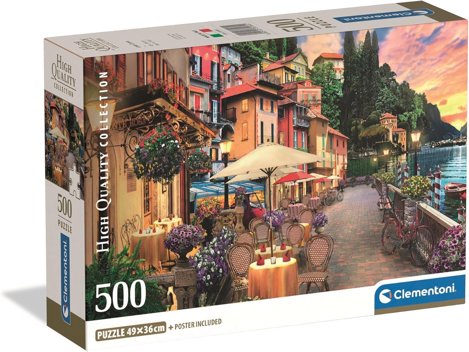Clemintomi Lake Como 500 Piece Puzzle High Quality Collection