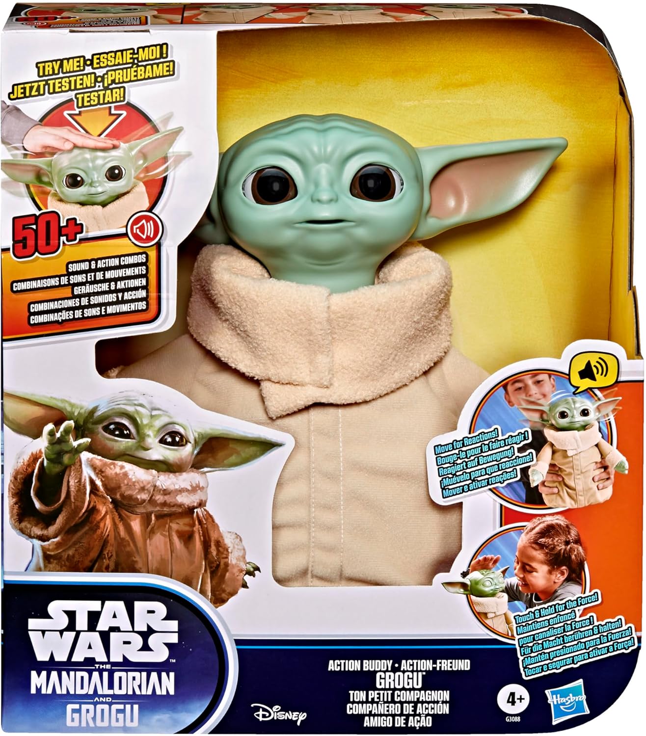 Star Wars: The Mandalorian and Grogu Action Buddy Grogu Interactive Toy