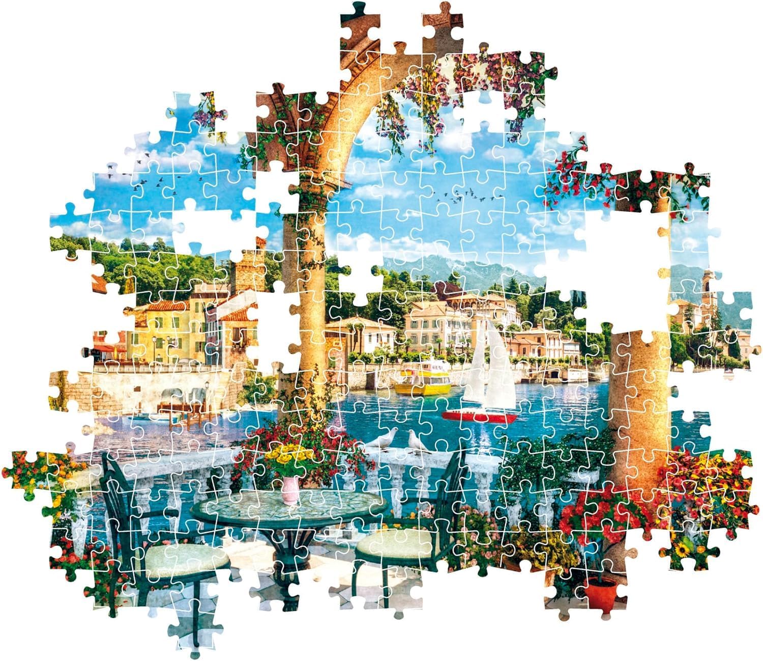 Clementoni - Blacony View of Lake Como 1000 Pieces