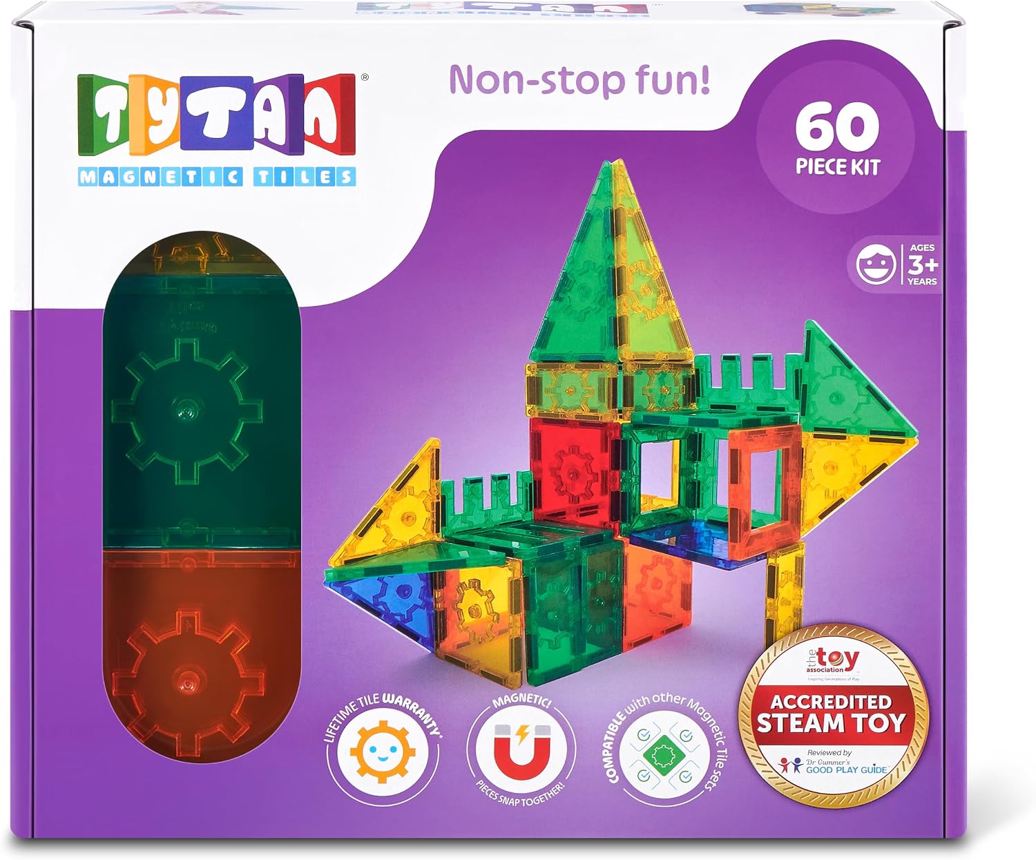Tytan Magnetic Tiles 60 Piece Set