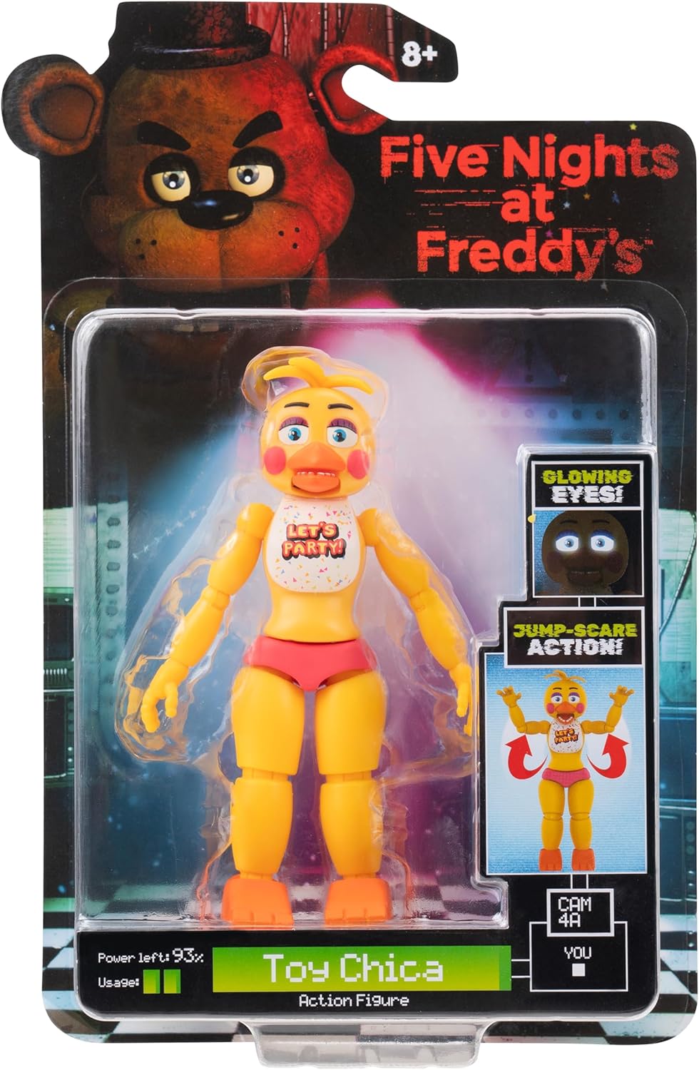 Five Nights at Freddy's Action Figure Chica with Glow in The Dark Eyes 12.5cm