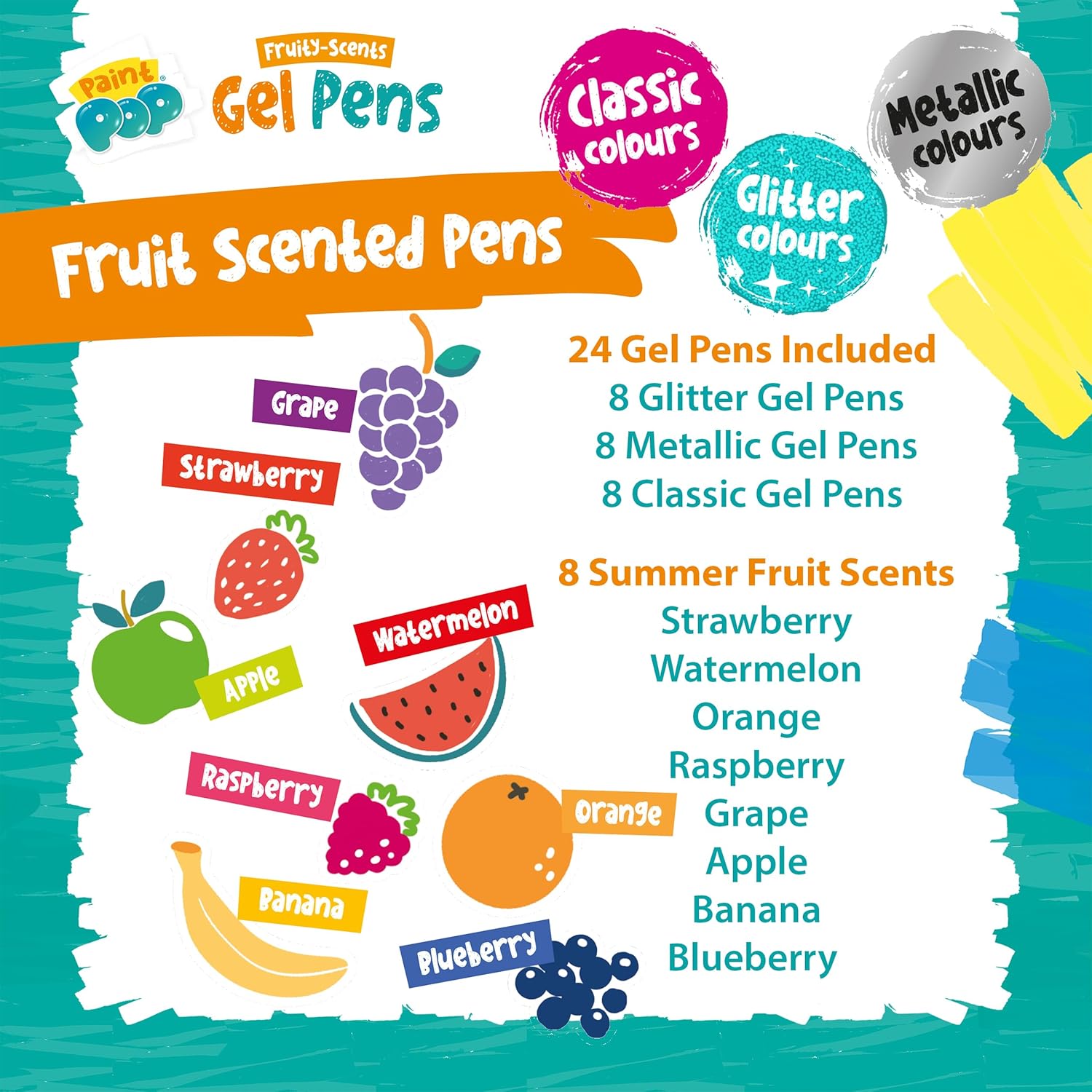 Paint Pop Scented Gel Pens