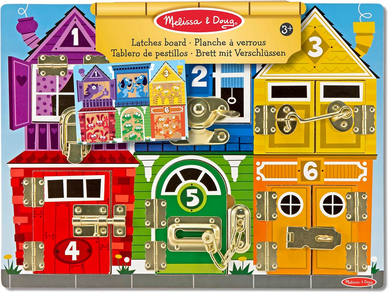 Melissa & Doug Wooden Latches Board Game