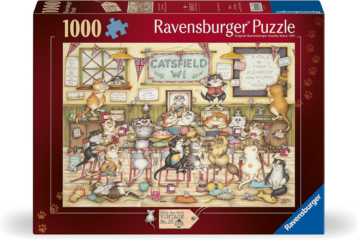 Crazy Cats - At the WI 1000 piece Jigsaw Puzzle