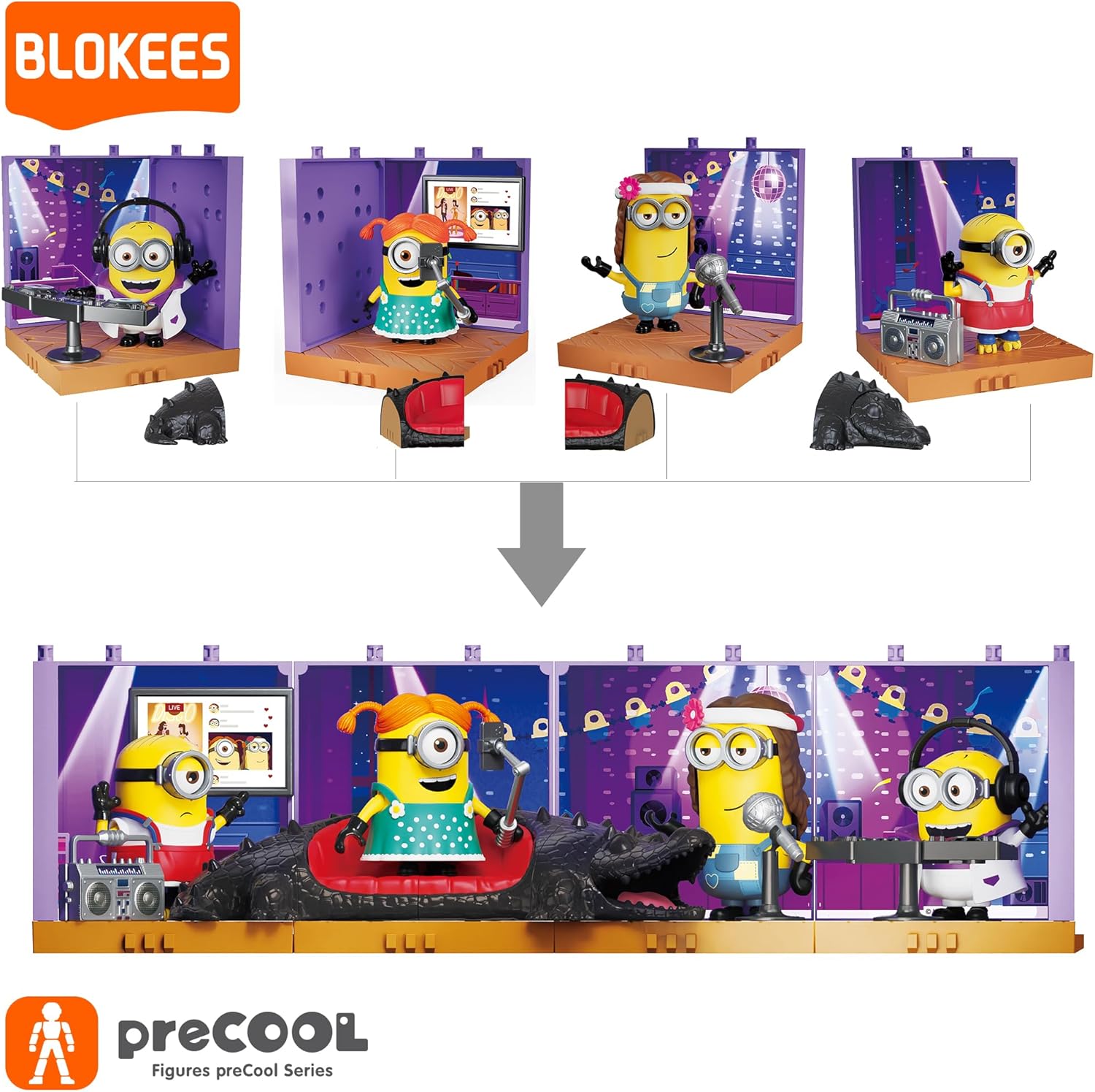 Blokees Figures -preCOOL - Minions  - Celebration Party Series Assortment