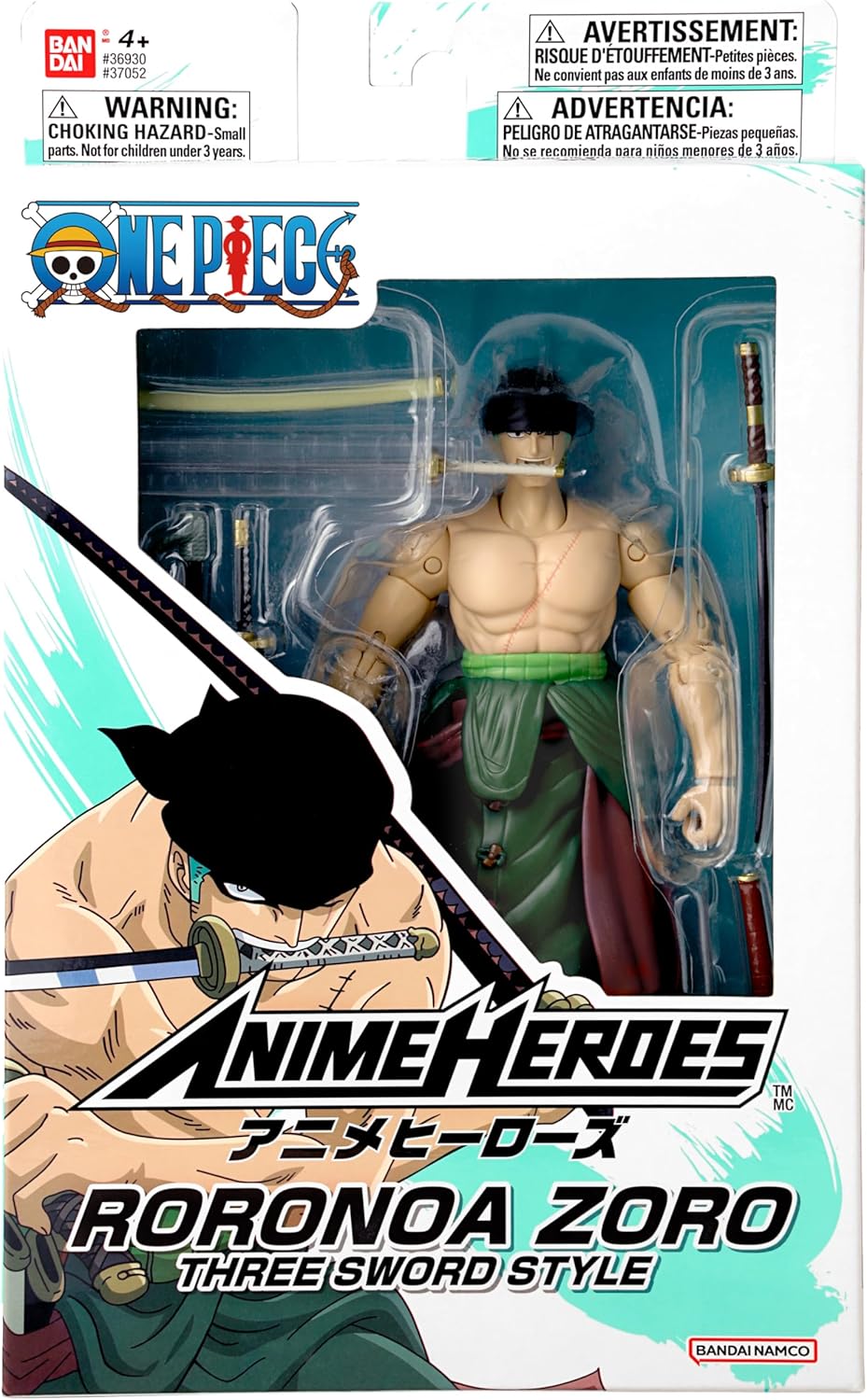 ONE PIECE - Roronoa Zoro Three Sword Style - Figure Anime Heroes 17cm