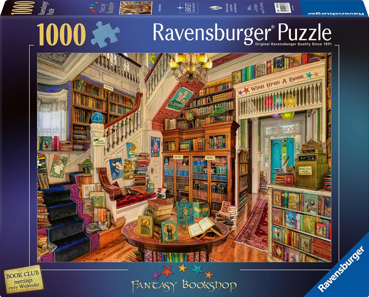The Fantasy Bookshop 1000 Piece Jigsaw Puzzle