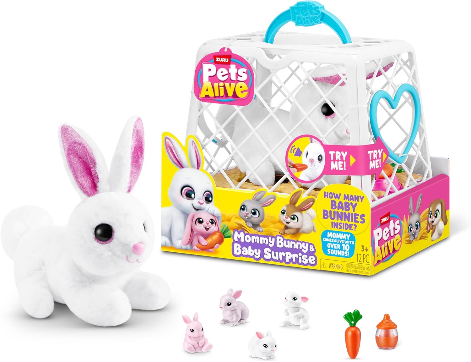 Pets Alive Mama Rabbit and Baby Surprise Series 1