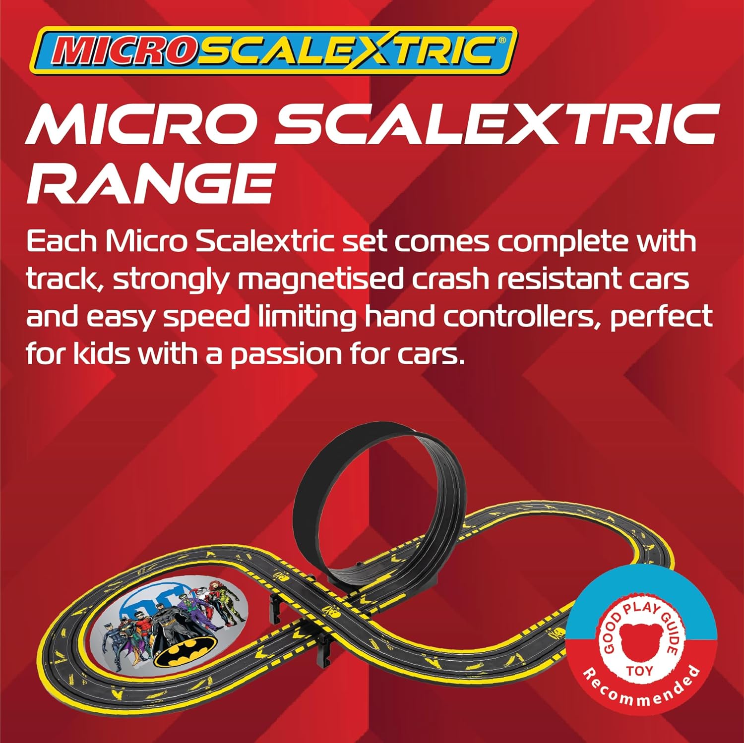 Micro Scalextric Batman vs Joker Set Battery Power