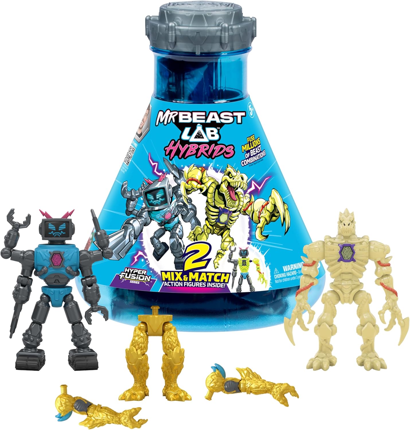 MrBeast Lab Hybrids Hyper Fusion Mix & Match 2 Action Figures Pack Assortment