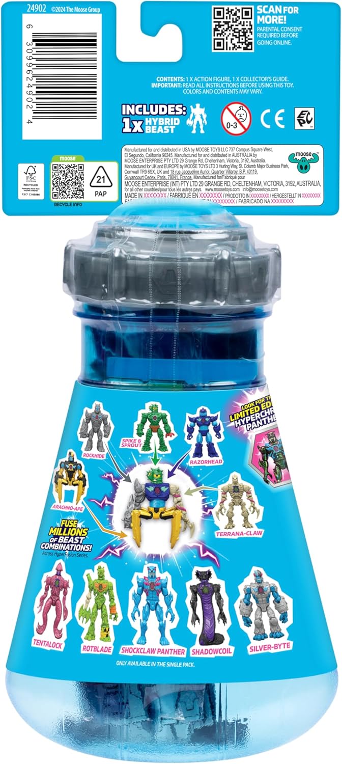 MrBeast Lab - Hybrids Hyper Fusion Mystery Mix & Match Actiong Figure Pack