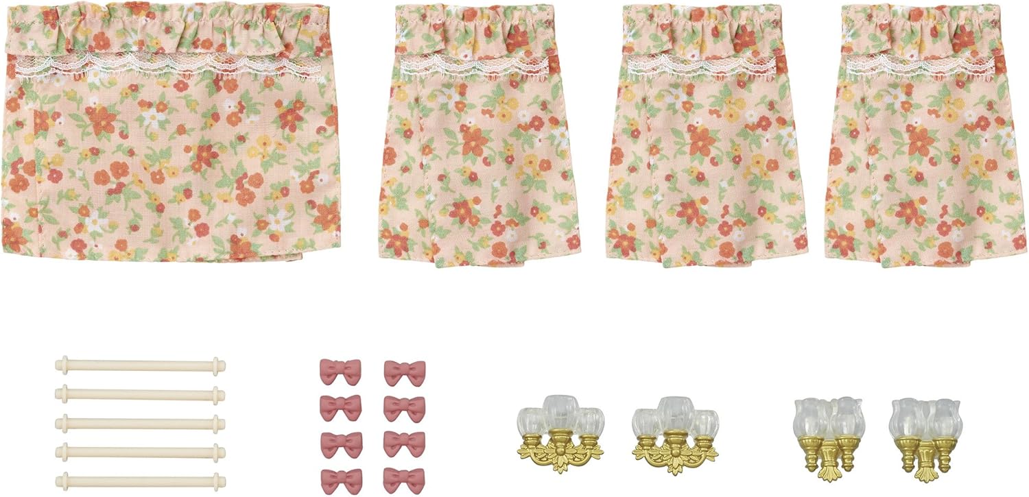Sylvanian Families Wall Sconces & Curtains Set