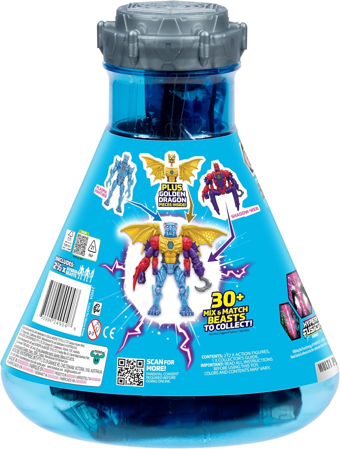 MrBeast Lab Hybrids Hyper Fusion Mix & Match 2 Action Figures Pack Assortment