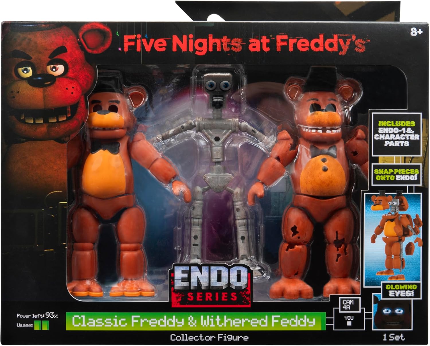 Five Nights at Freddy's Action Figure Endo-Series Classic Freddy & Withered Freddy 15cm