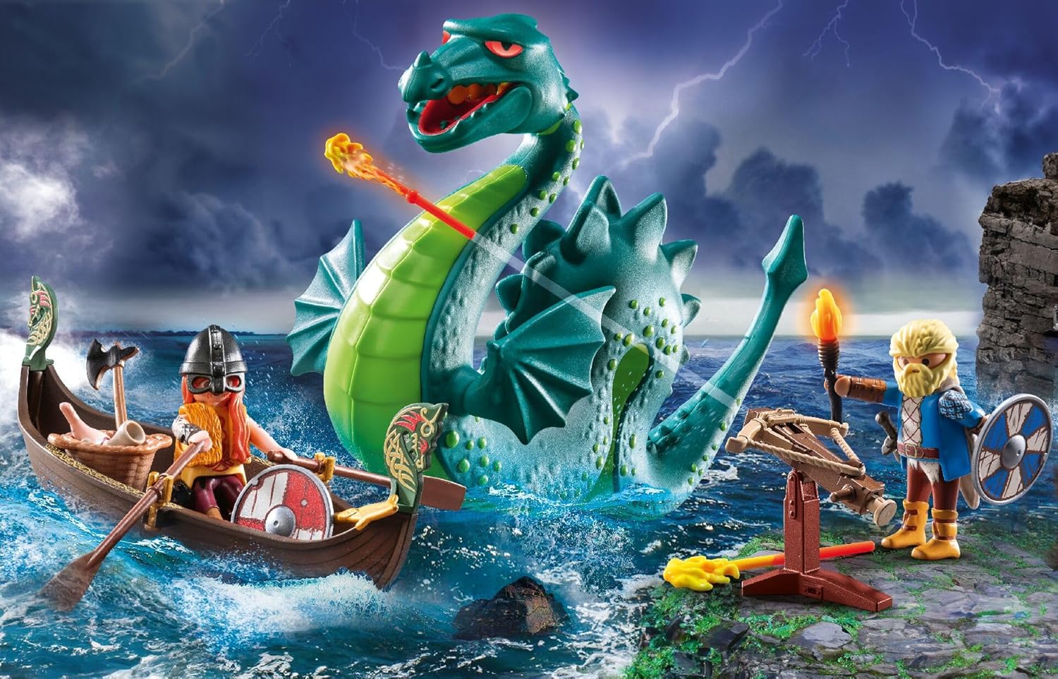 Playmobil Viking with Sea Monster