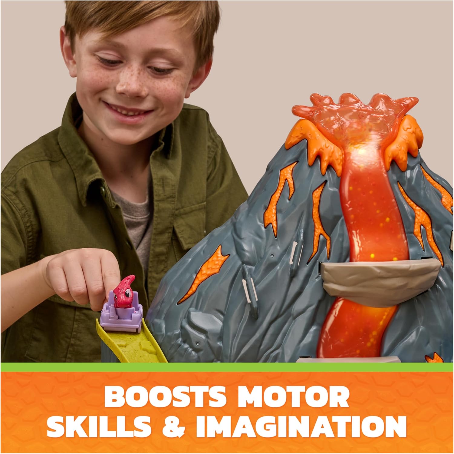 Paw Patrol Dino Movie - Super Lava Blast Volcano Lights & Sounds Playset