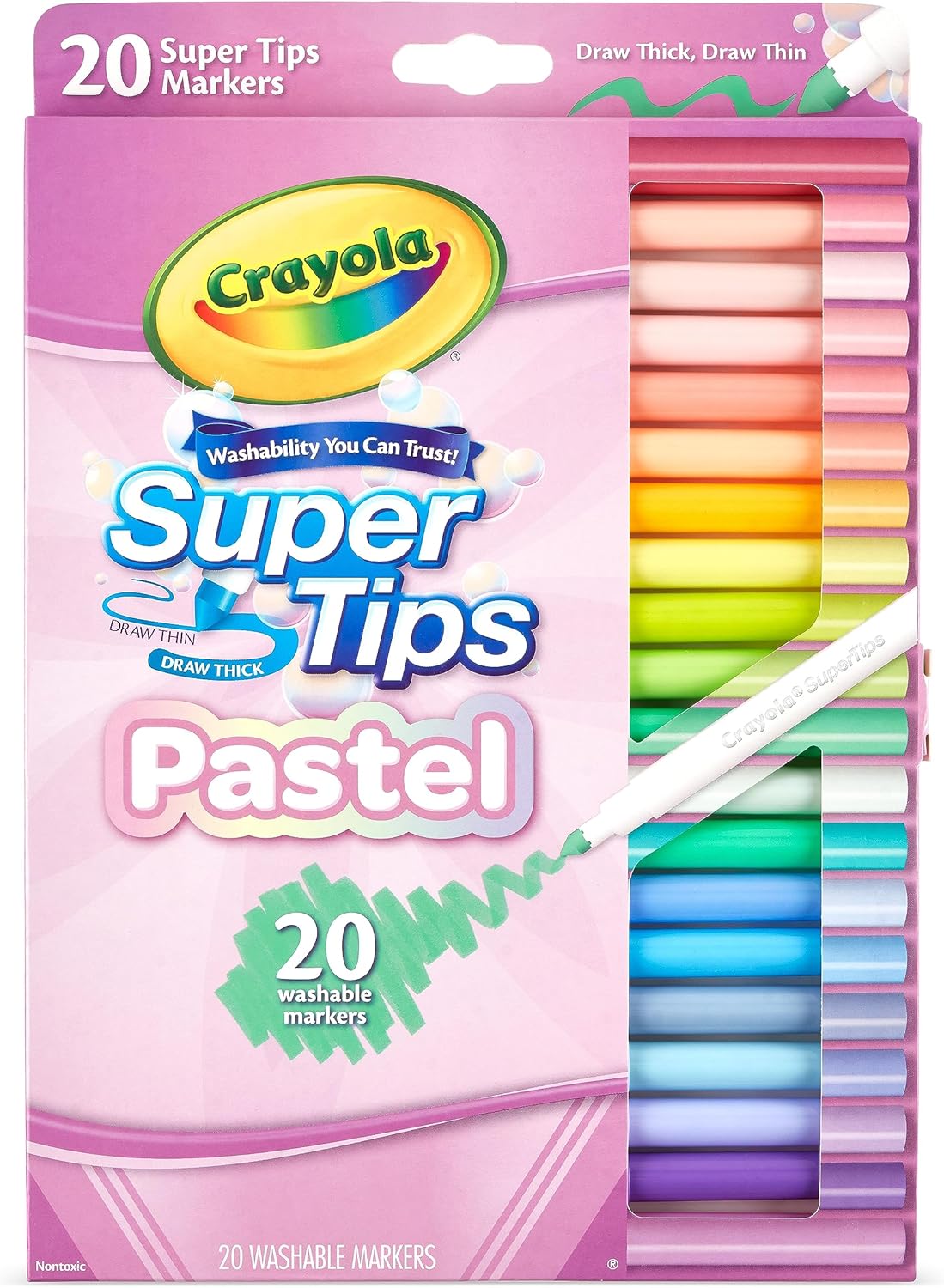 Crayola 20 Pastel Super tip Markers
