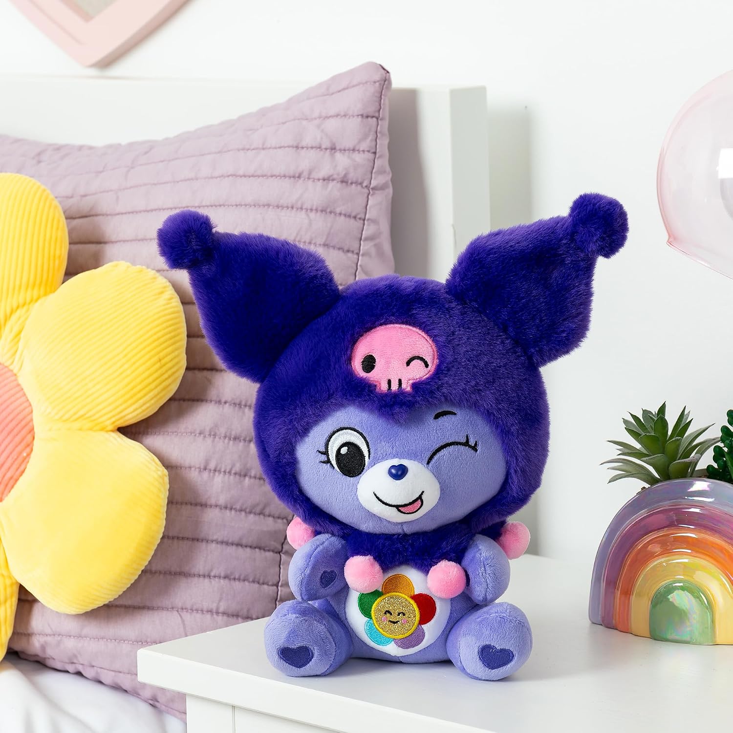 Care Bears x Hello Kitty 30cm Harmony Bear as Kuromi