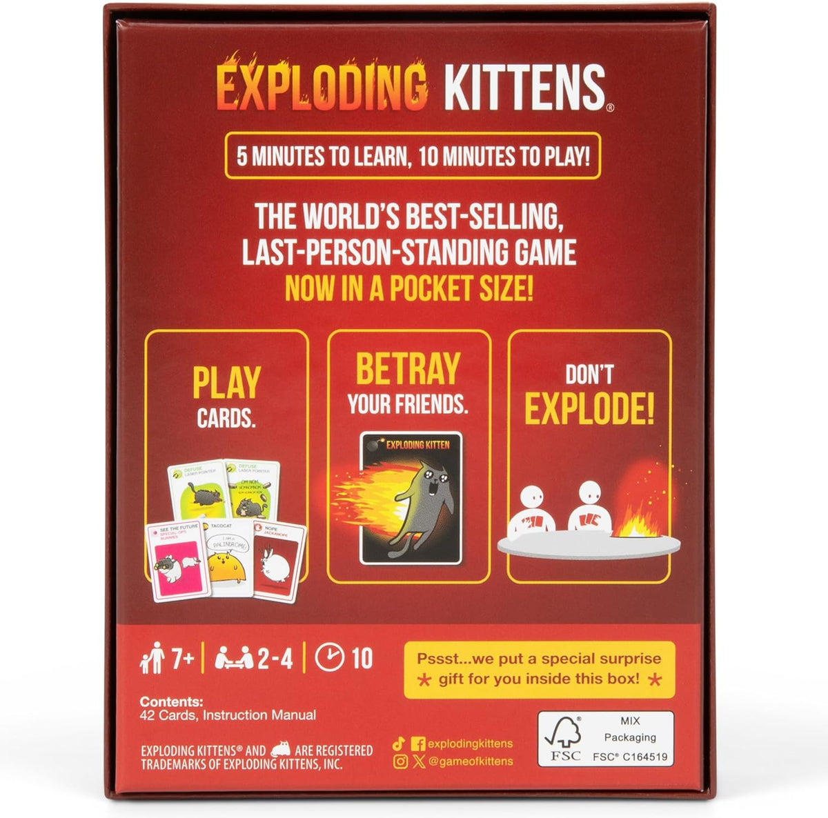 Exploding Kittens Grab & Game Edition