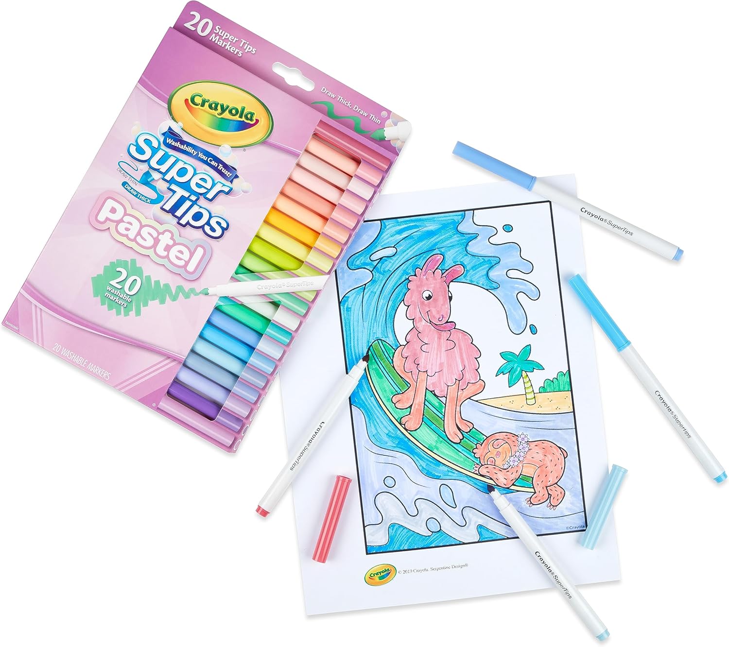Crayola 20 Pastel Super tip Markers
