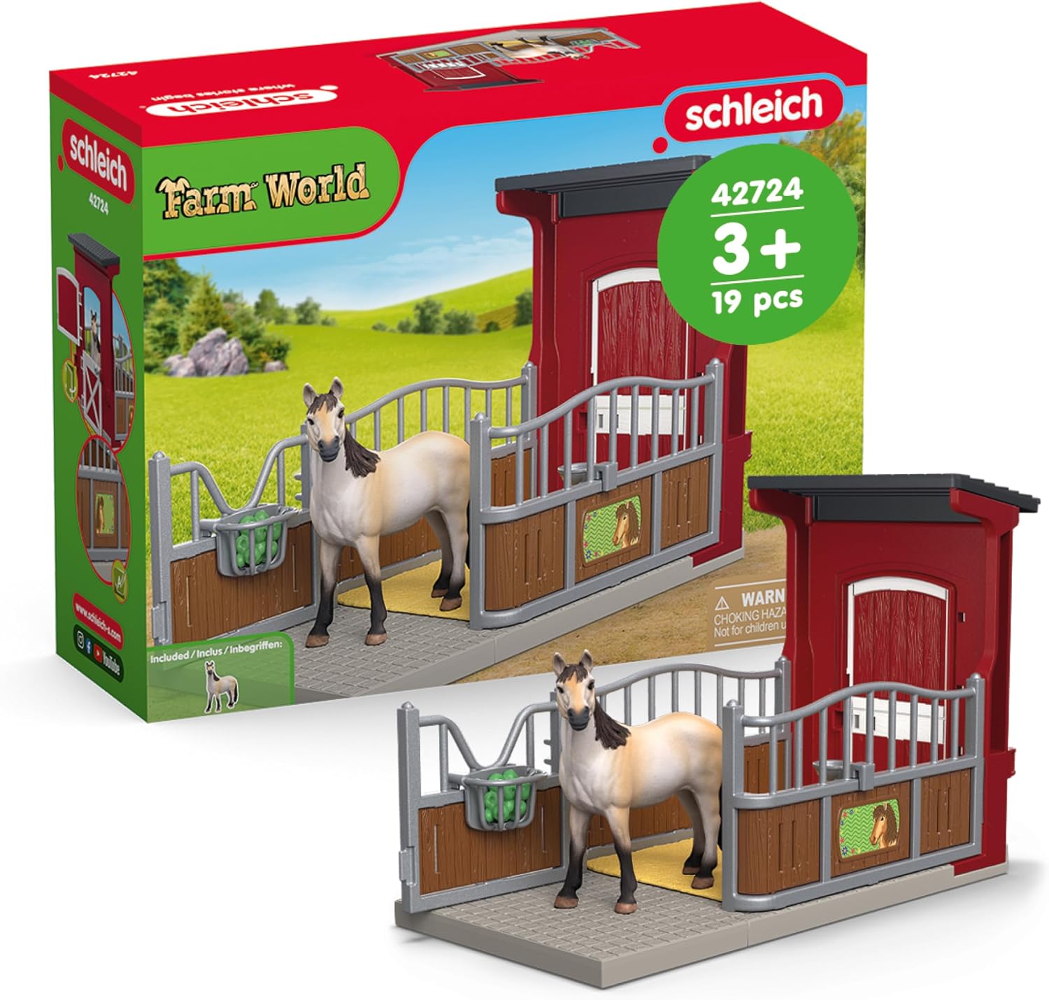 Schleich Horse Club: Pony Box with Mustang Merrie
