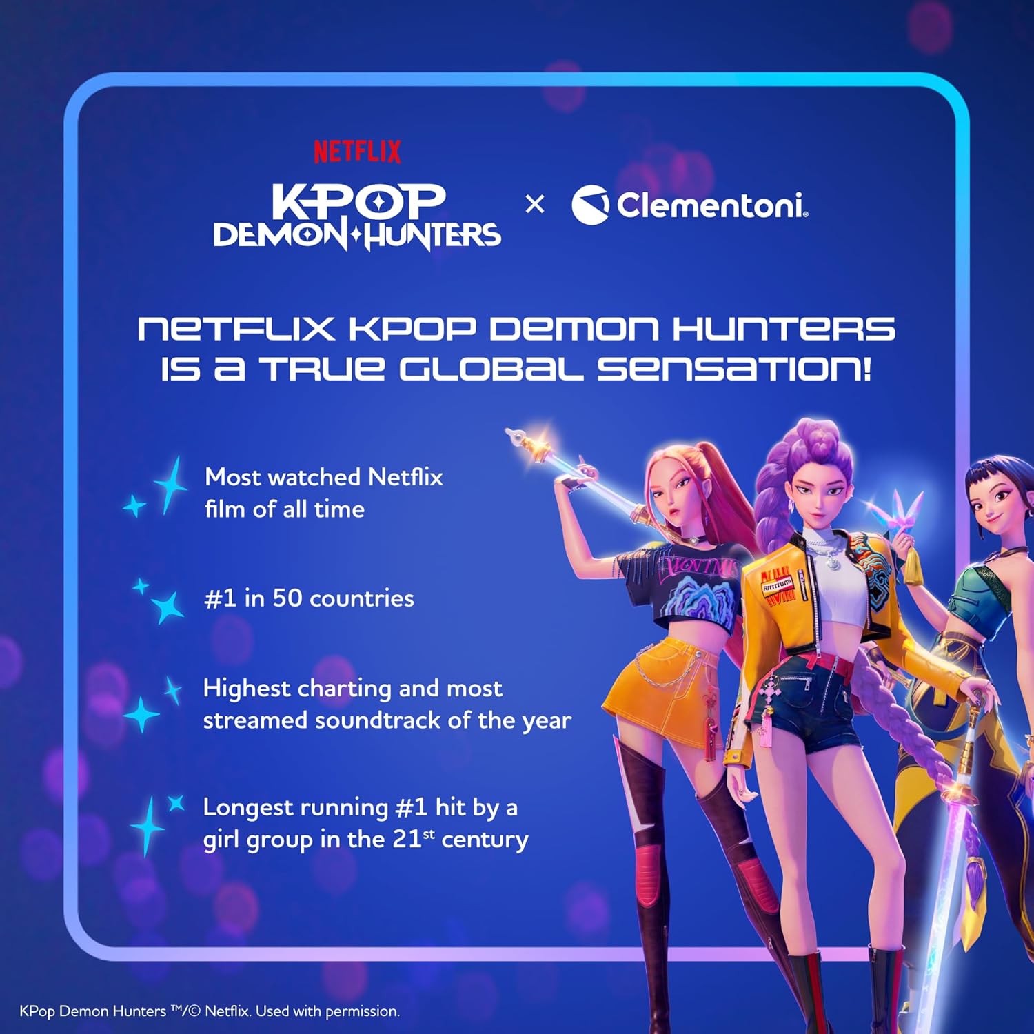 Clementoni K-Pop Demon Hunters 1000 Piece Compact Jigsaw Puzzle