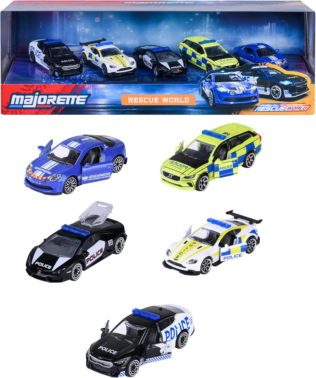 Majorette Rescue World 5 Pieces Giftpack