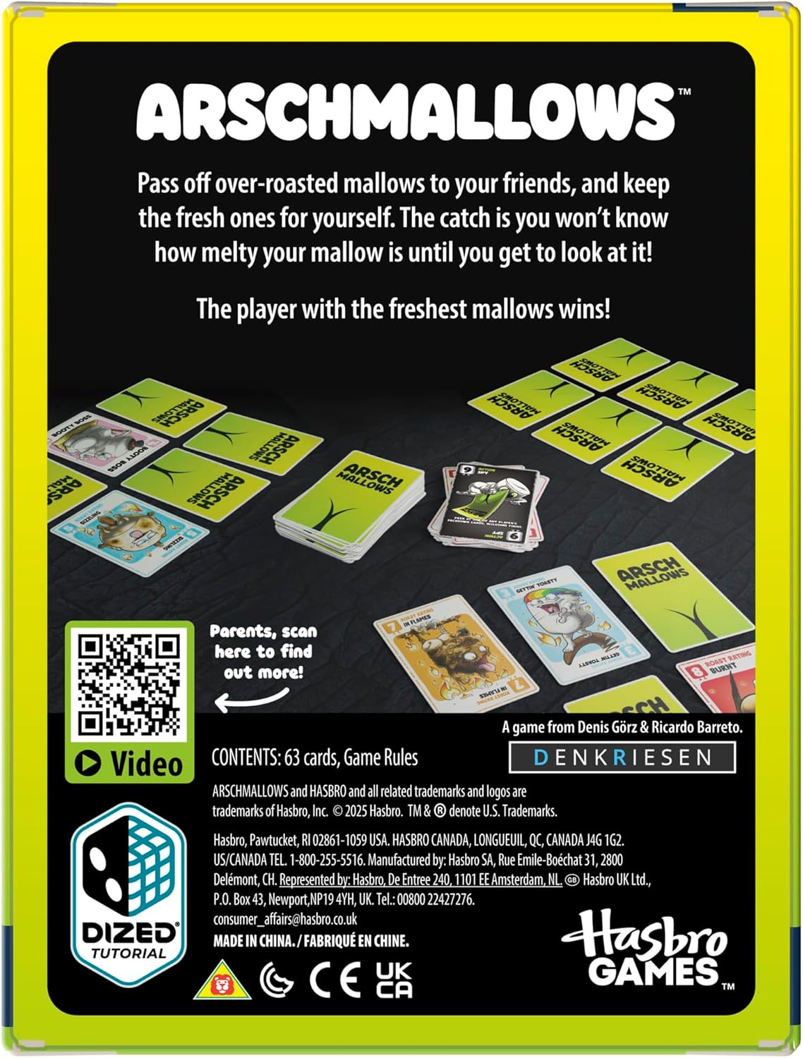 Hasbro Arschmallows Card Game