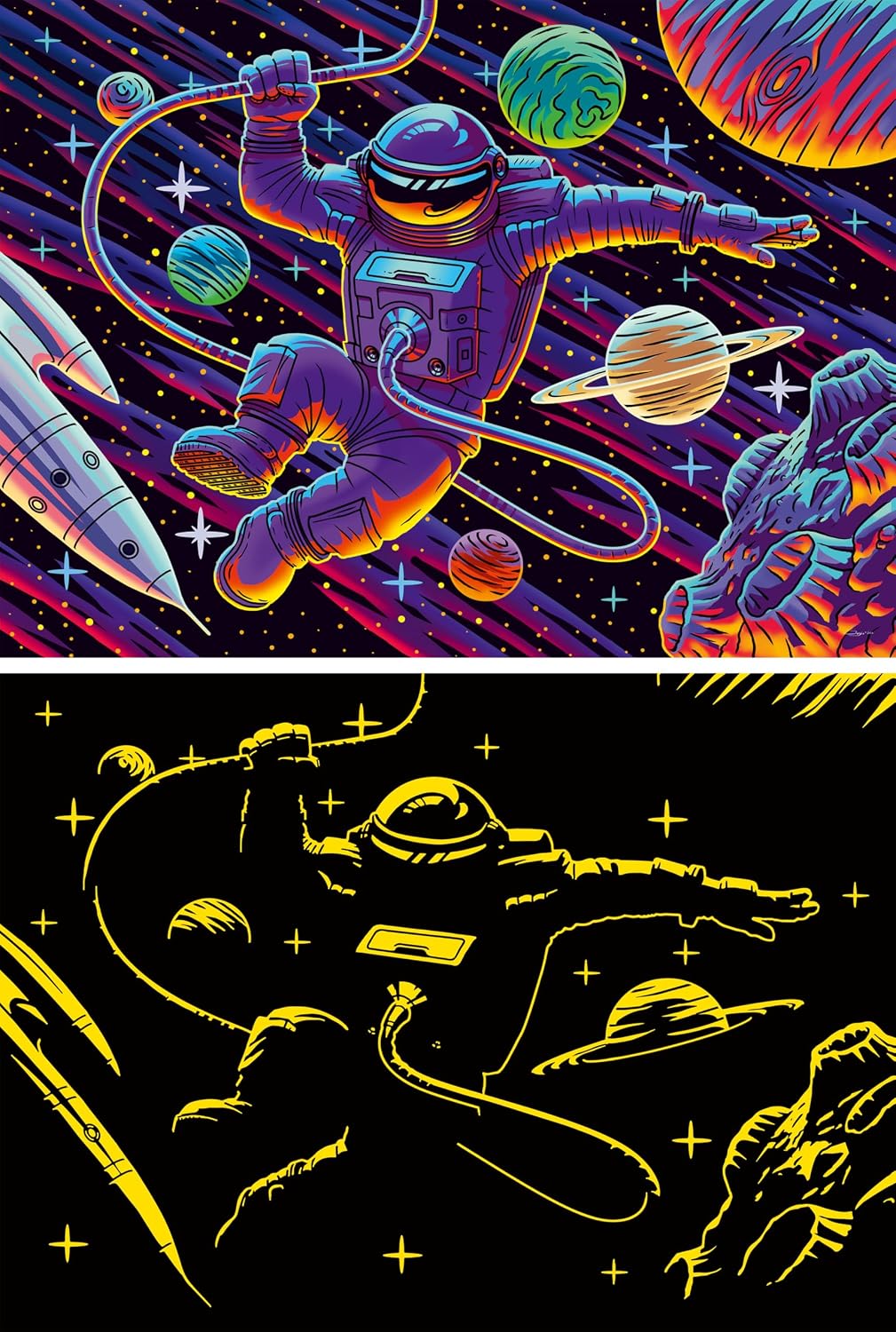 Outer Space Adventure XXL 200 piece Jigsaw Puzzle
