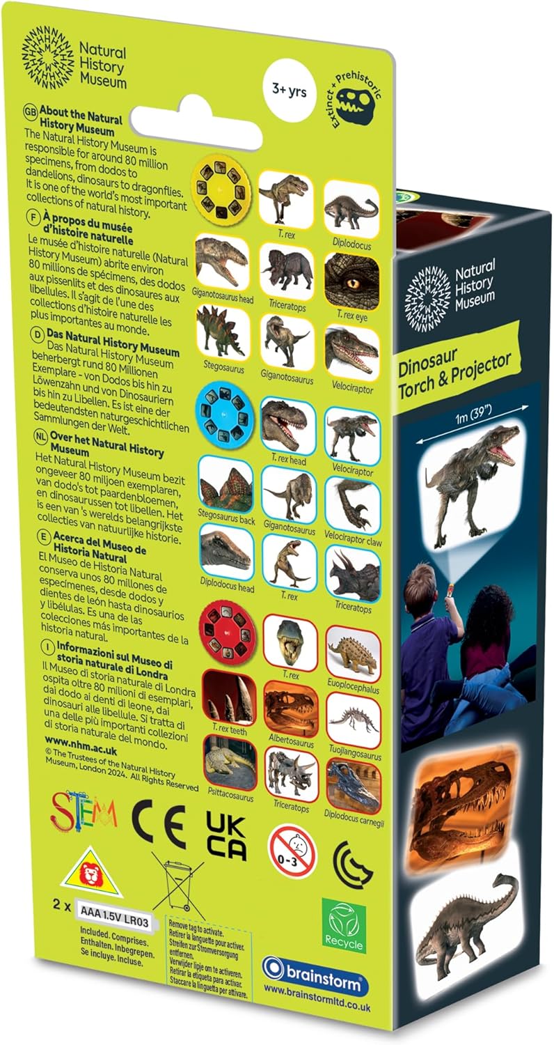 National History Dinosaur Torch & Projector