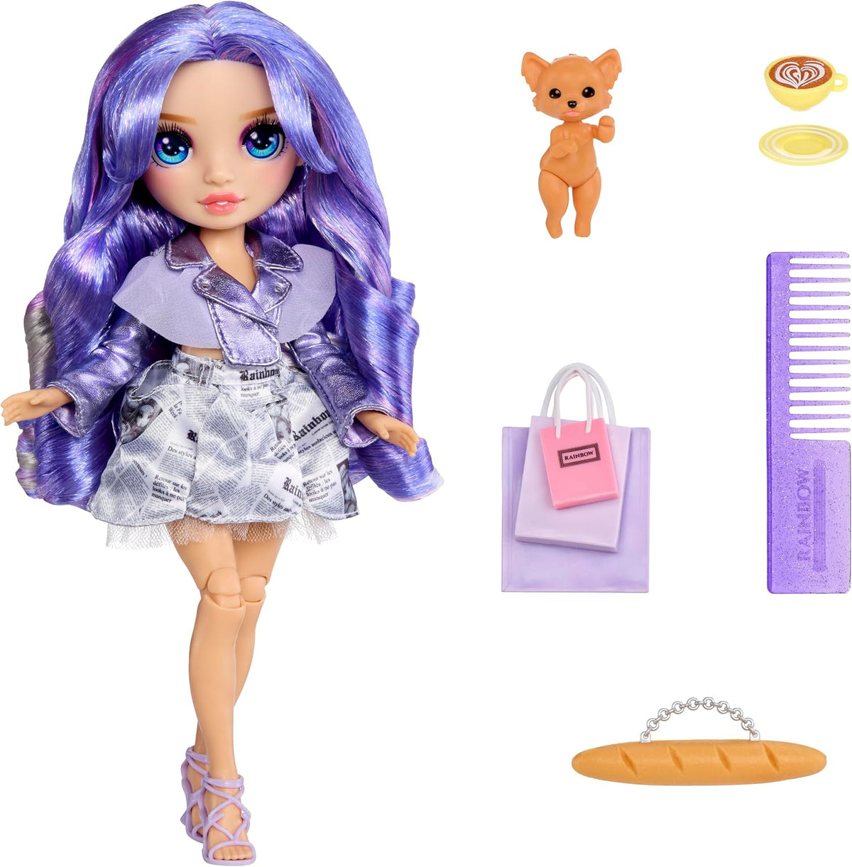 Rainbow High Pretty in Paris Doll - Violet Willow