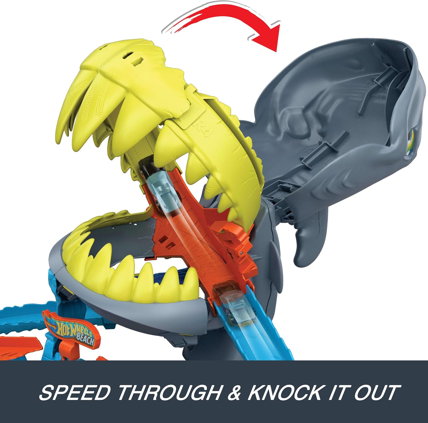 Hot Wheels City Shark Chomp Beach Playset