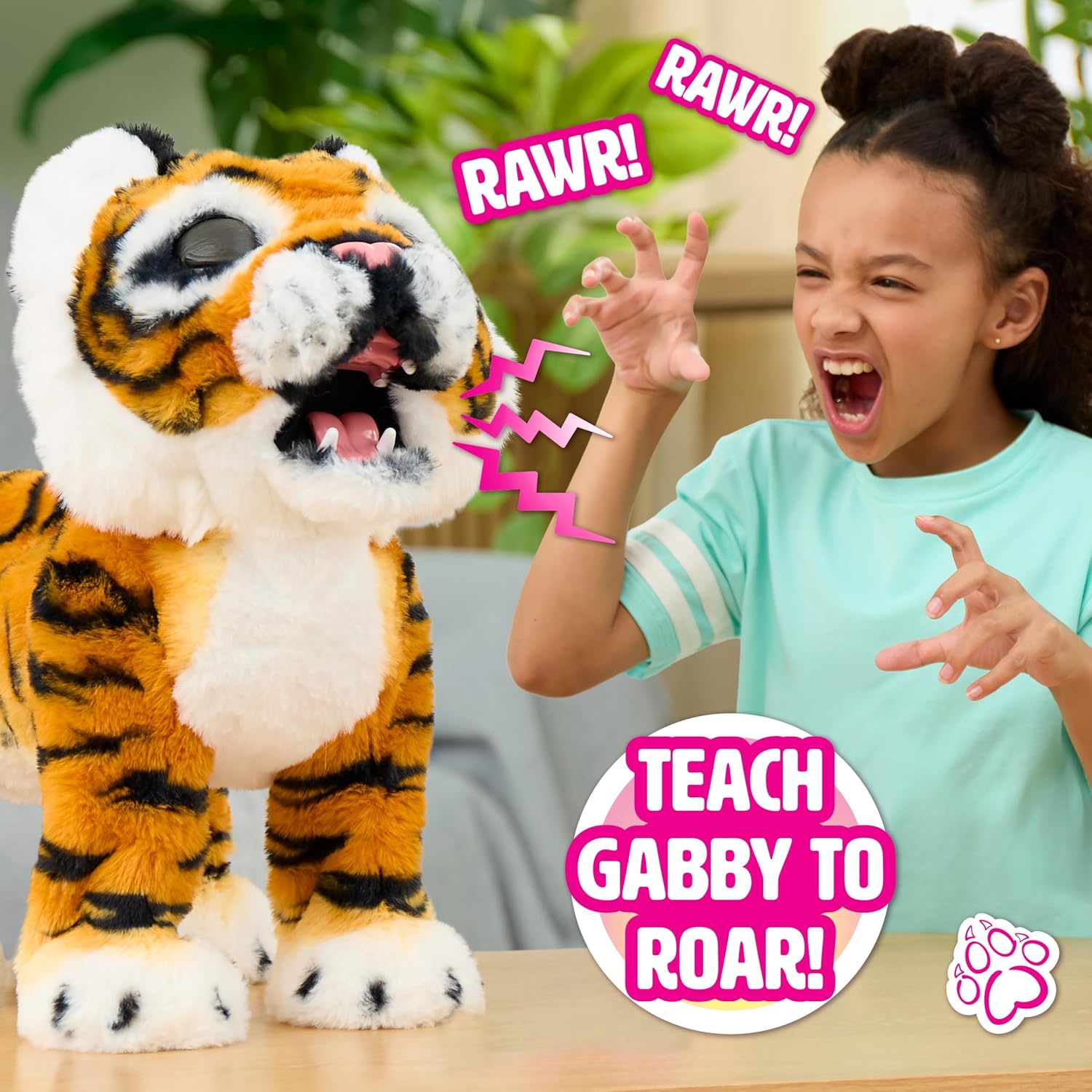 FurReal Gabby Grow & Roar Tiger Interactive Plush Toy