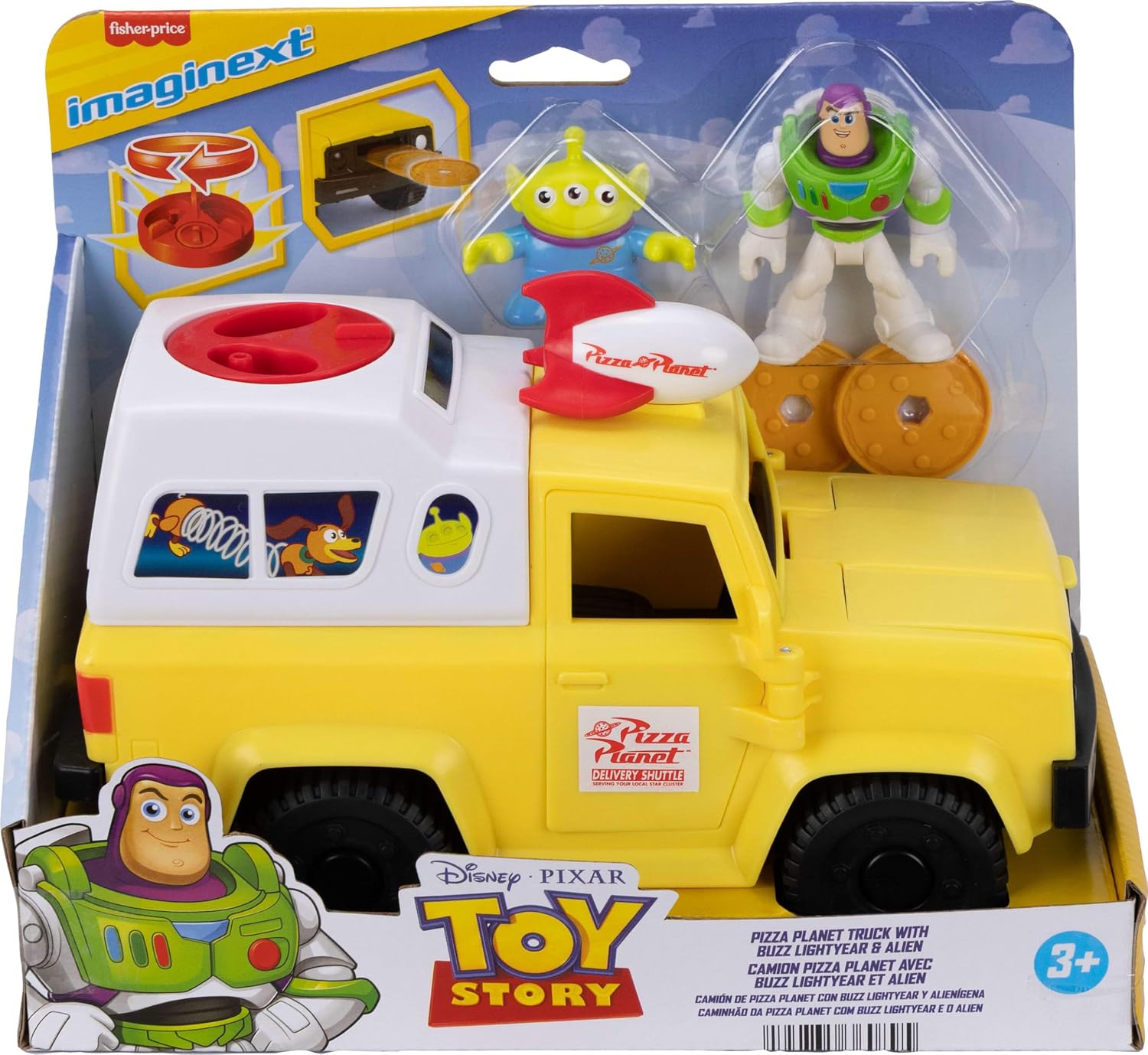 Imaginext - Toy Story Pizza Planet Truck with Buzz Lightyear & Alien Playset