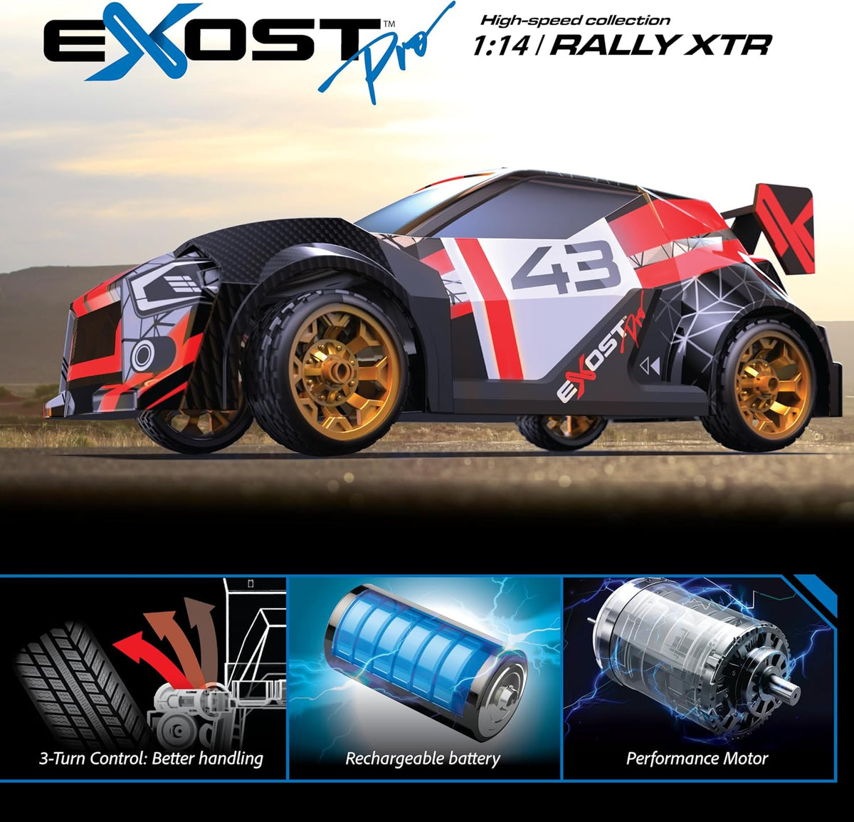 Exost Pro Rally XTR RC Car