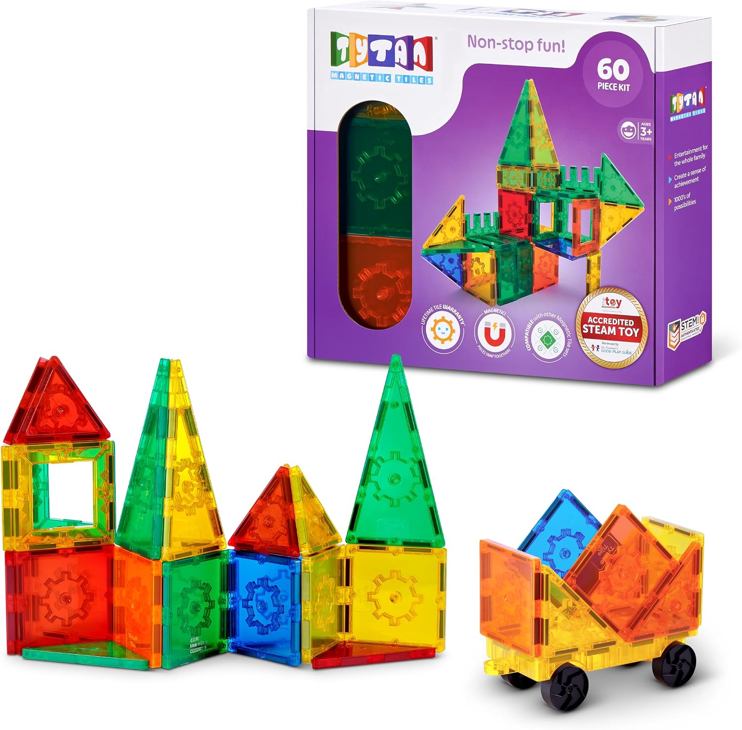 Tytan Magnetic Tiles 60 Piece Set