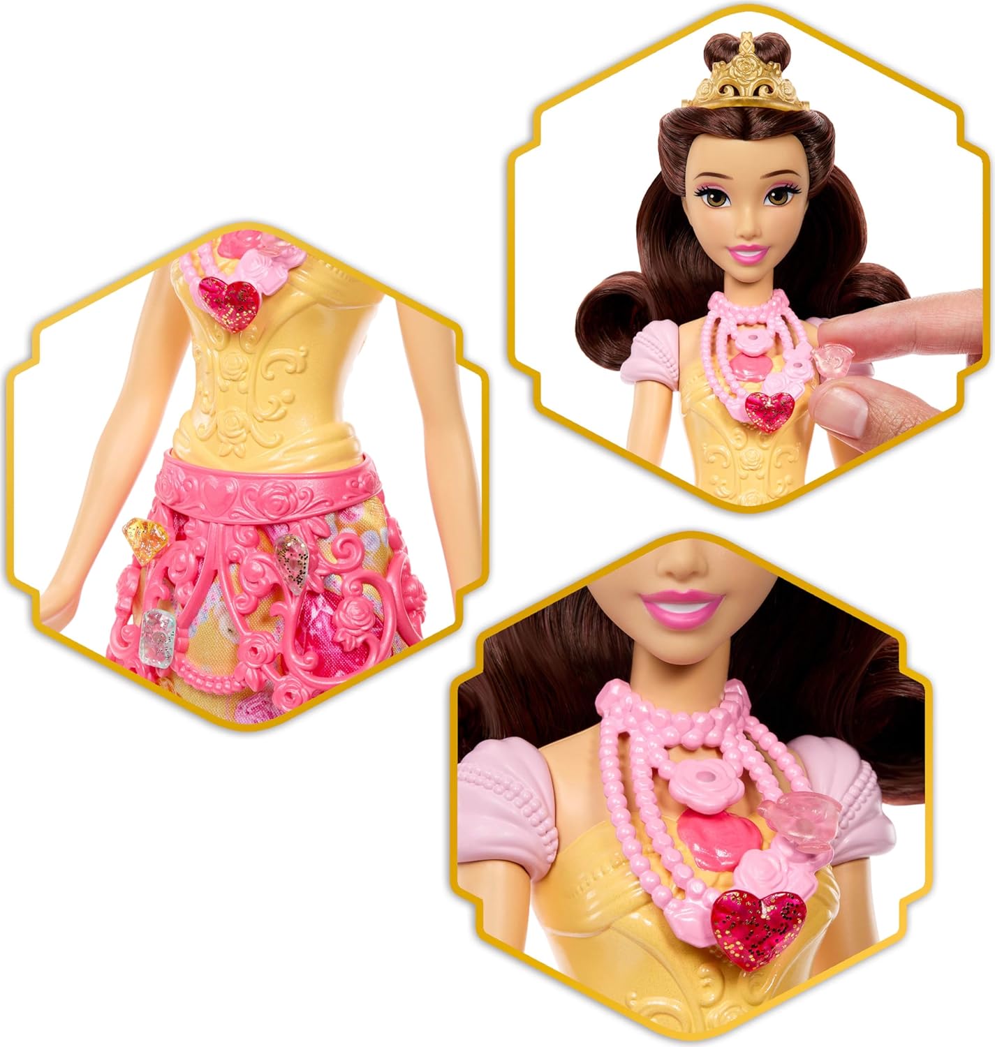 Disney Princess Jewel Reveal Belle Fashion Doll