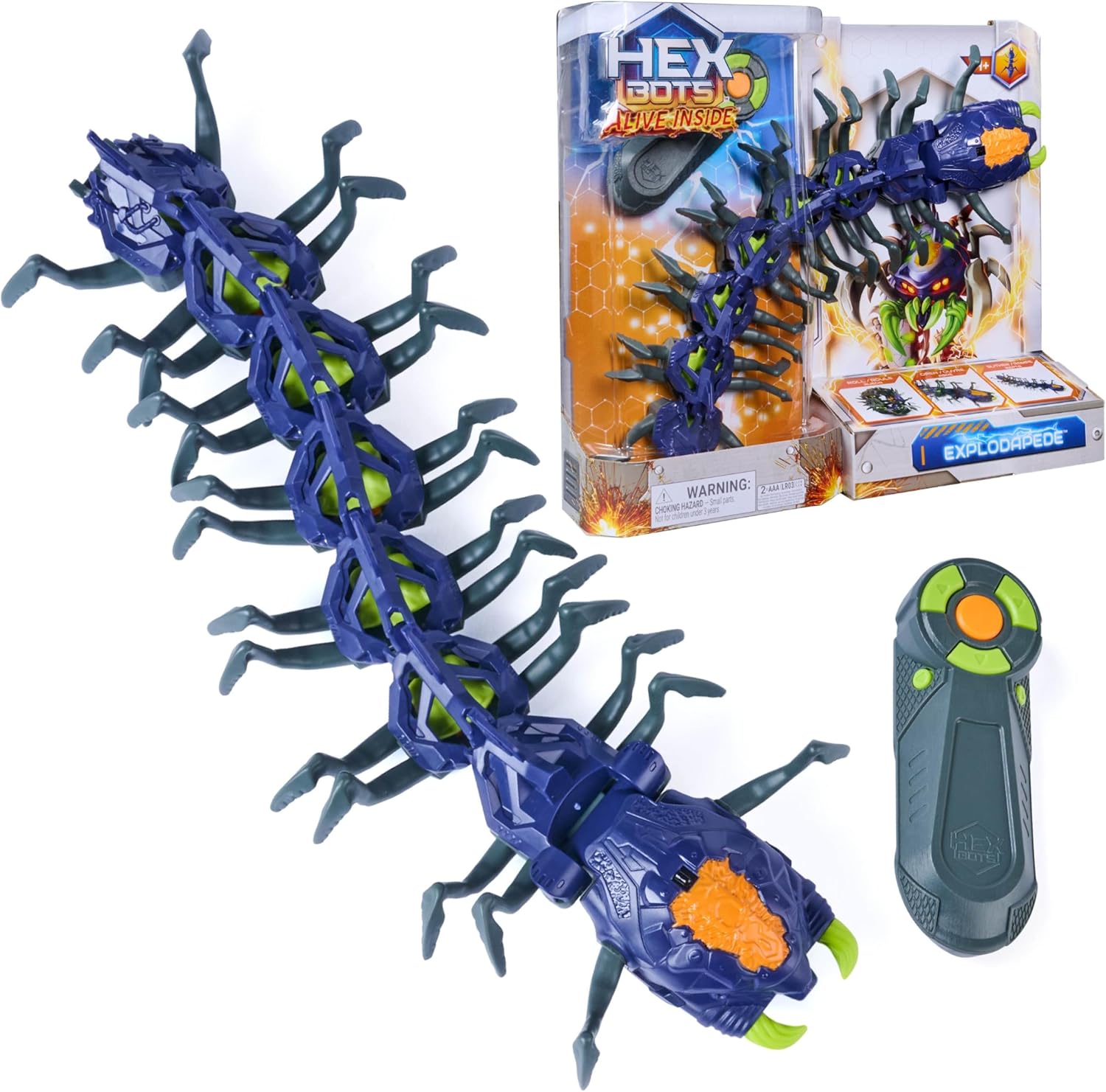 Hex Bots Explodapede Remote Control Centipede Robot