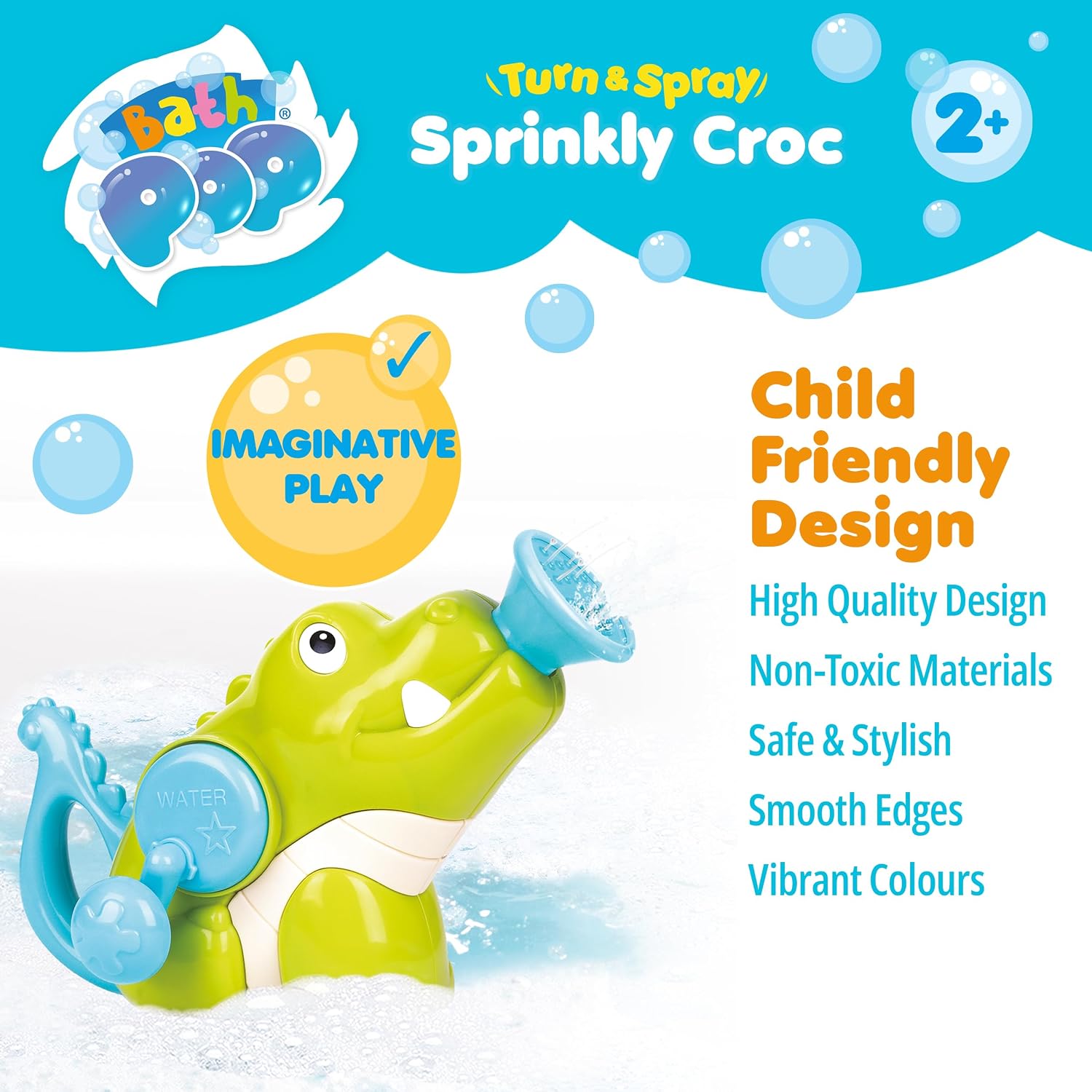 Bath Pop - Wind Up Sprinkly Croc