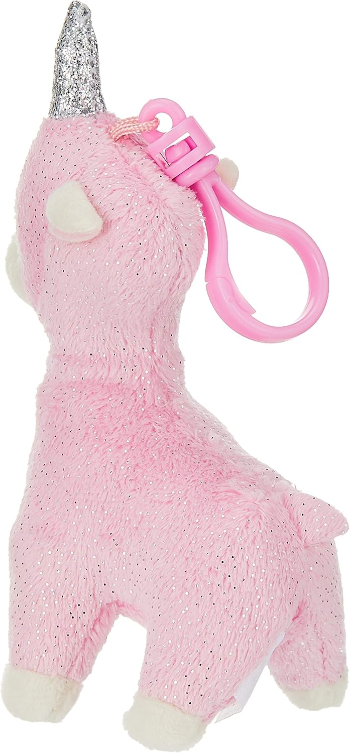 Ty Lana Pink Llama with Horn - Boo Key Clip