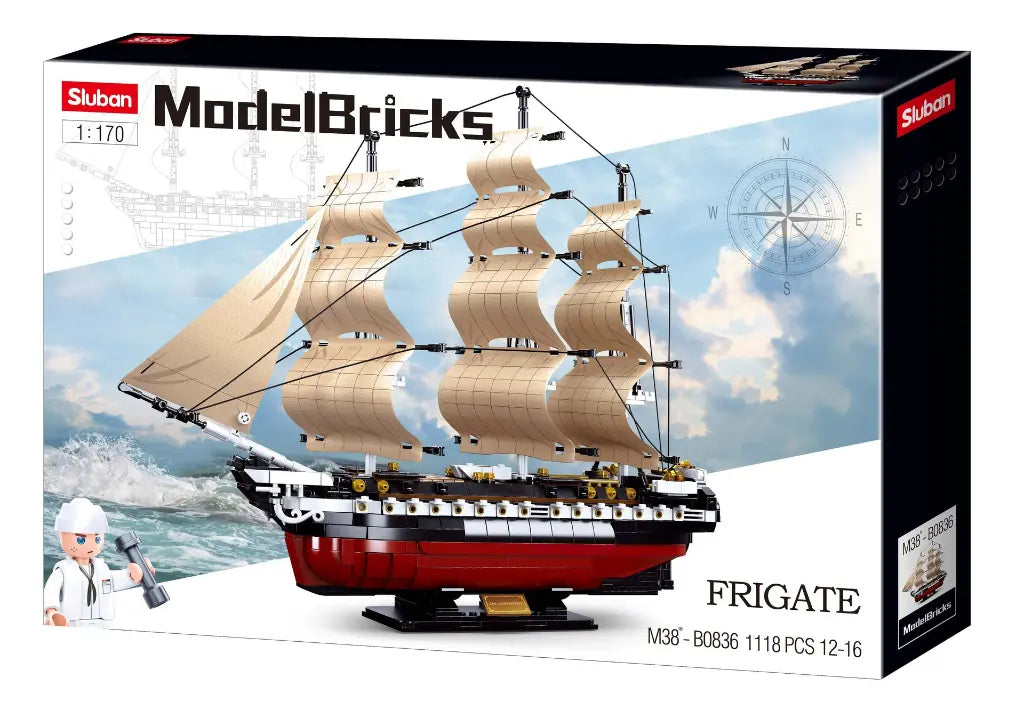 Sluban USS Constituion Frigate 1:170