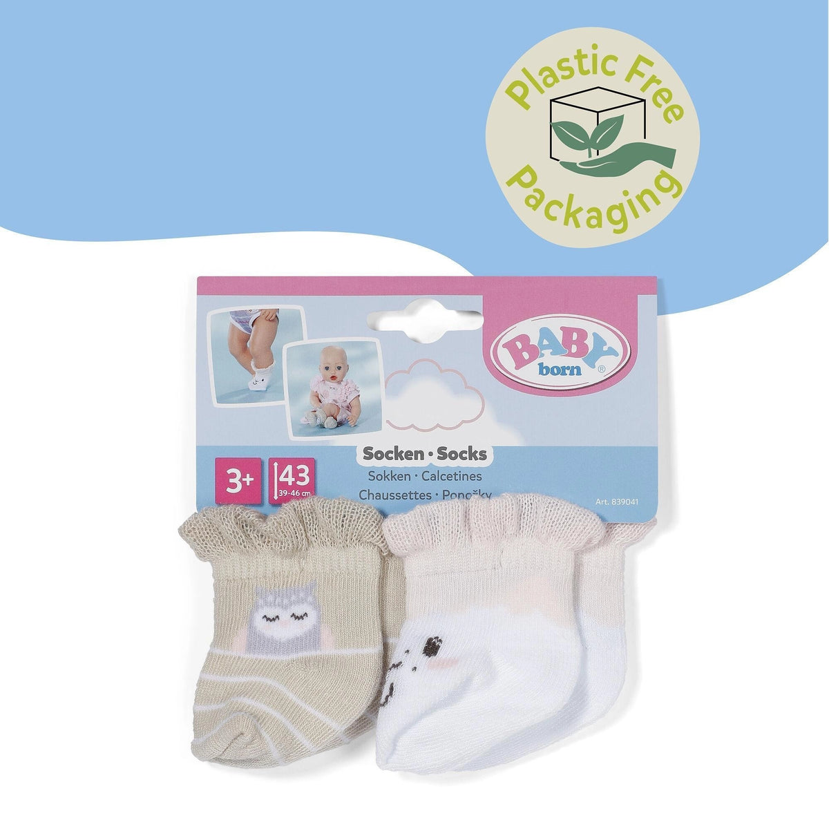 Baby Born  Socks - Sheep 2 Pairs