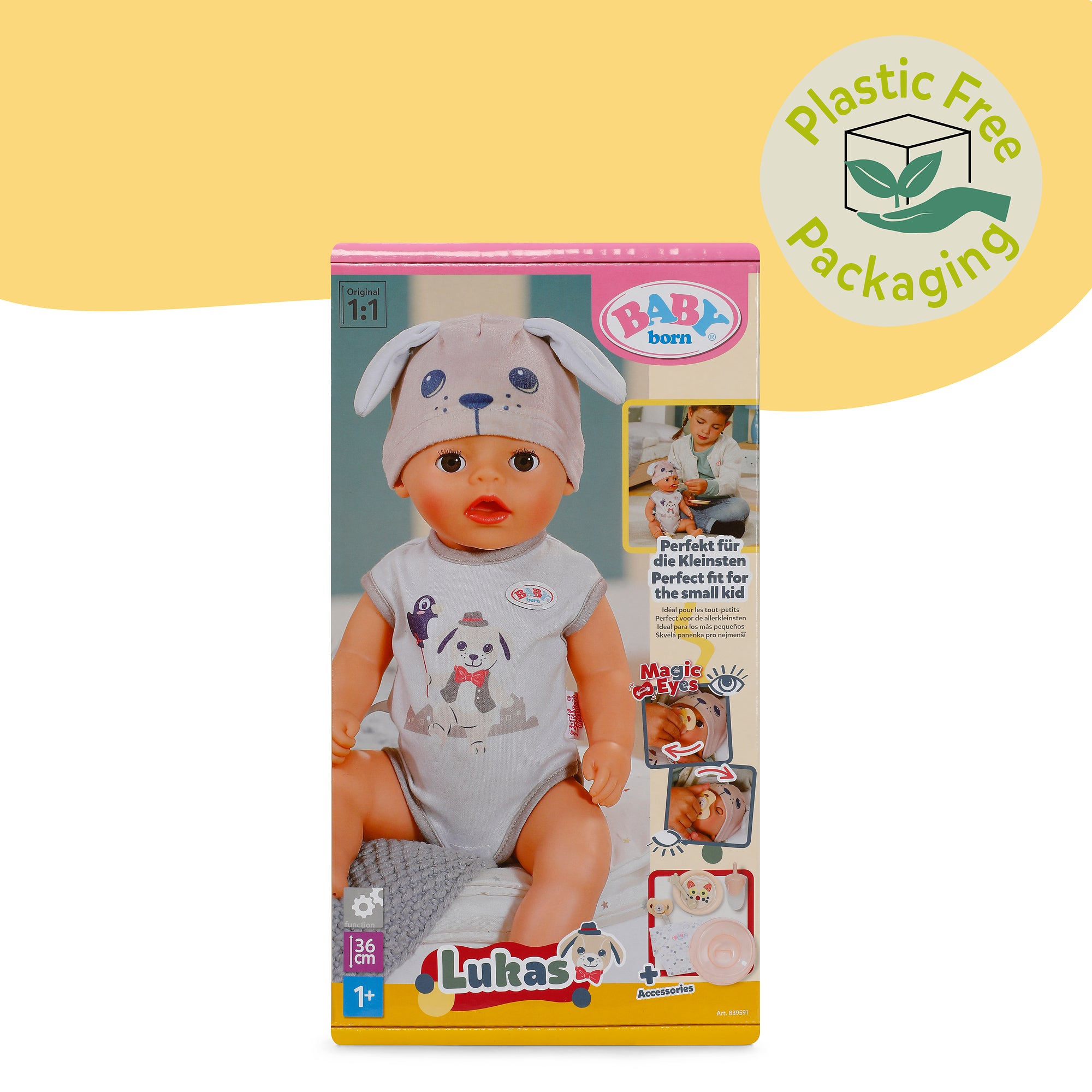 BABY born Lucas Drink & Wet 36cm Doll