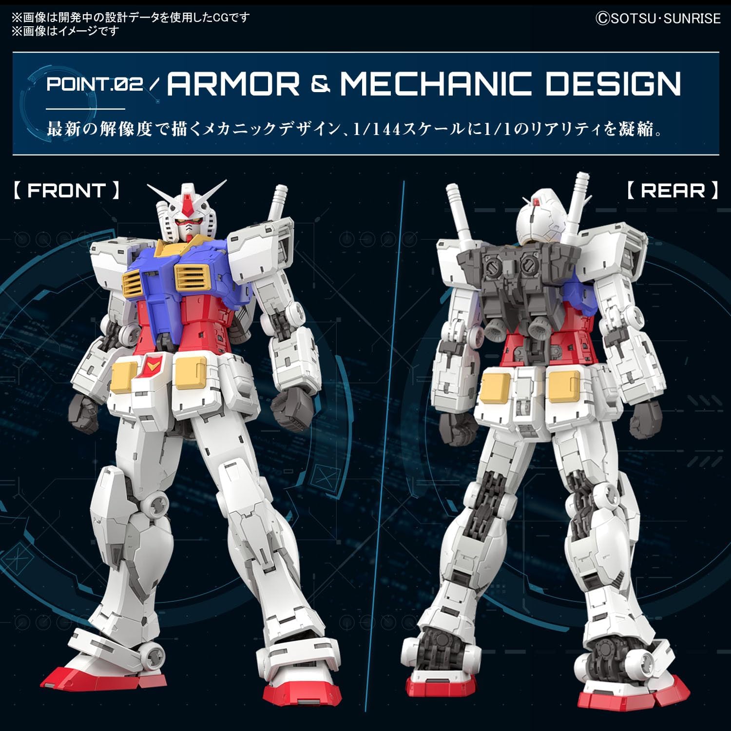 GUNDAM - RG 1/144 RX-78-2 Gundam Ver. 2.0 - Model