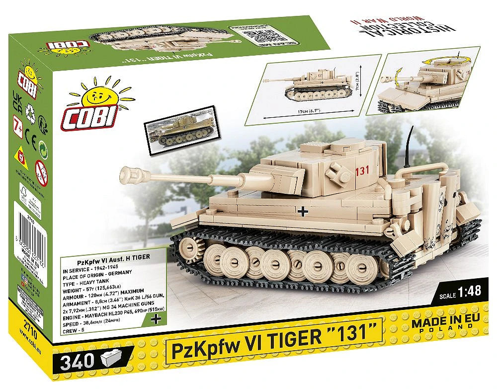 Cobi 2710 Tiger IV 131 Tank 1:48 Scale Set