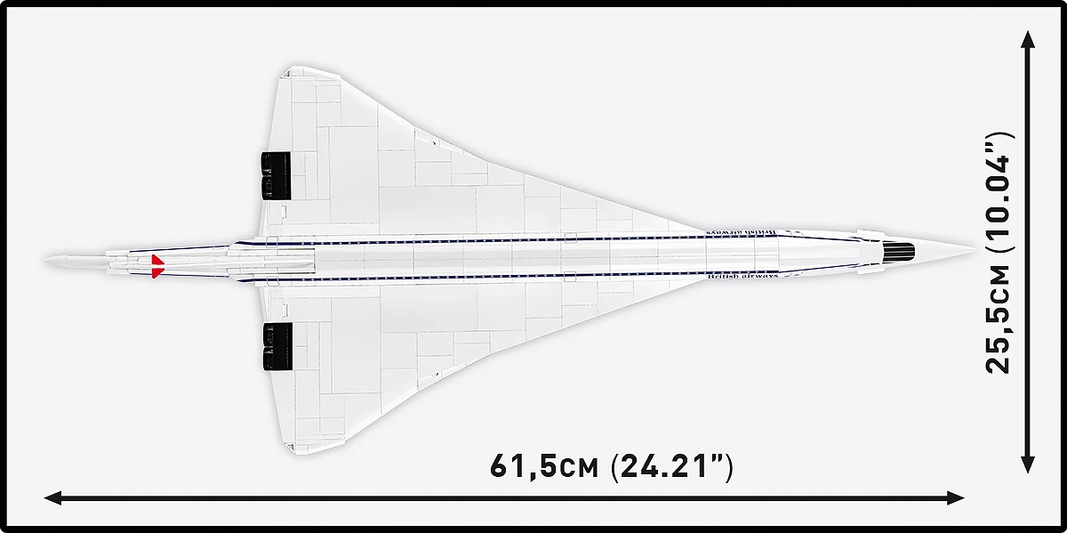 Cobi 1689 G-BBDG Concorde Brooklands Museum Scale Set