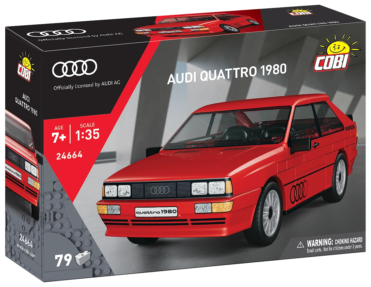 Cobi 24664 Audi Quattro Red Scale Set