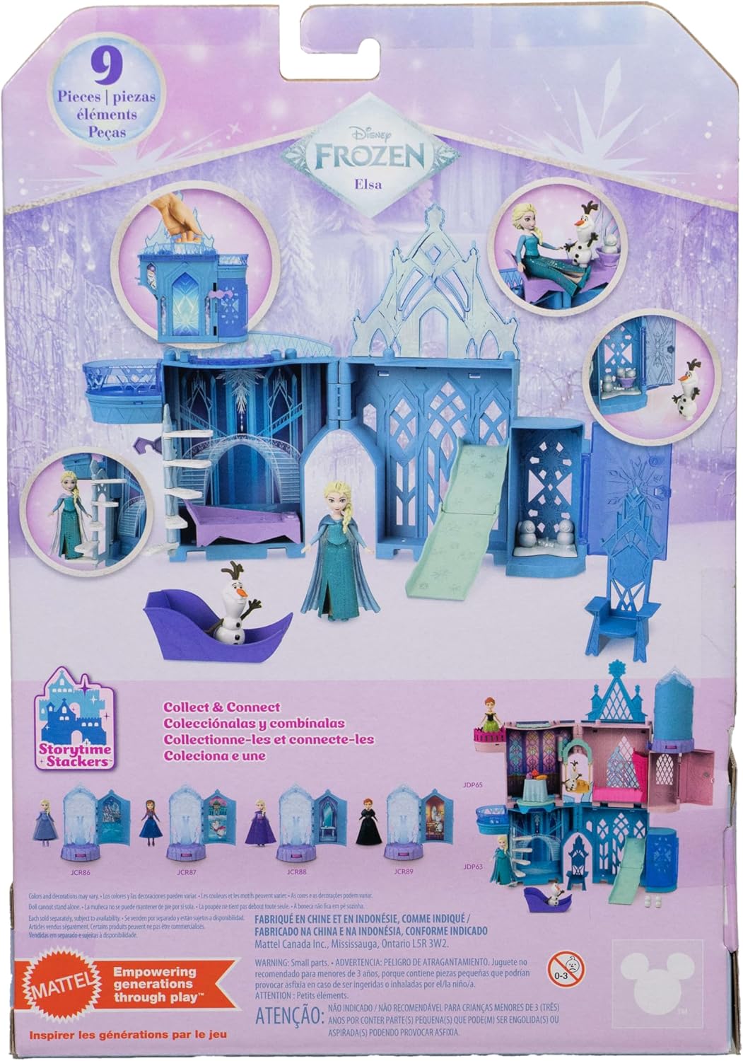 Mattel Disney Frozen Toys Elsa Stackable Castle D