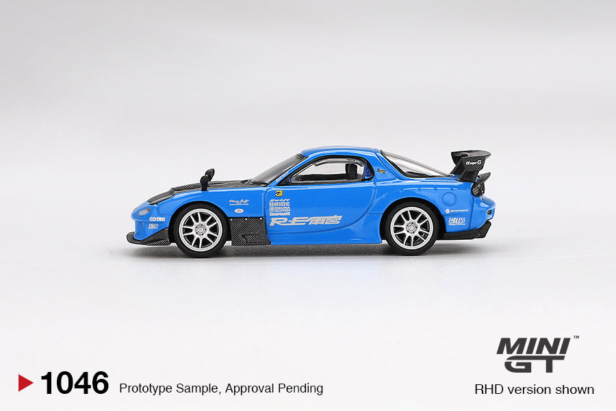 Mini GT Mazda RX-7 RE-Amemiya 20B NA 3ROTOR-7 “Ama-san Go” 1:64 Scale