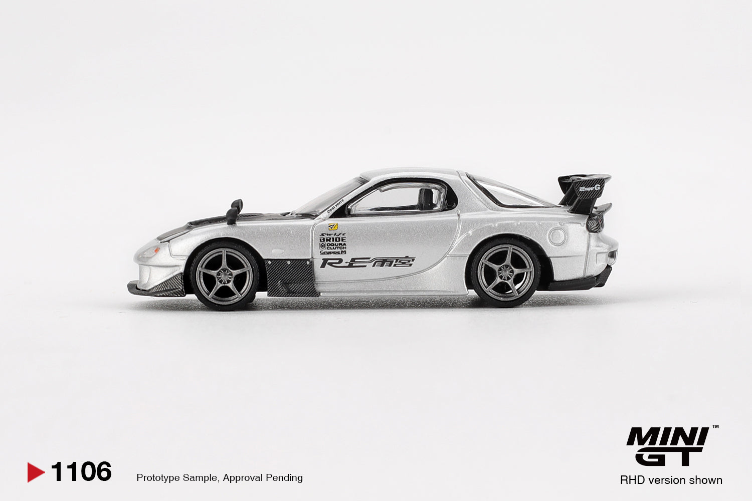 Mini GT Mazda RX-7 RE- Amemiya Sliver 1:64 Scale